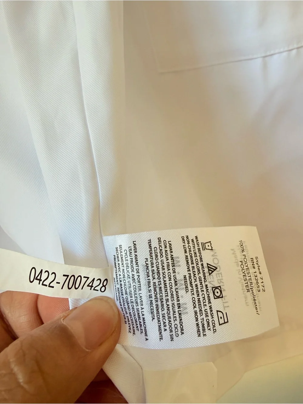 NWT WonderWink Men's White Lab Coat Jacket
